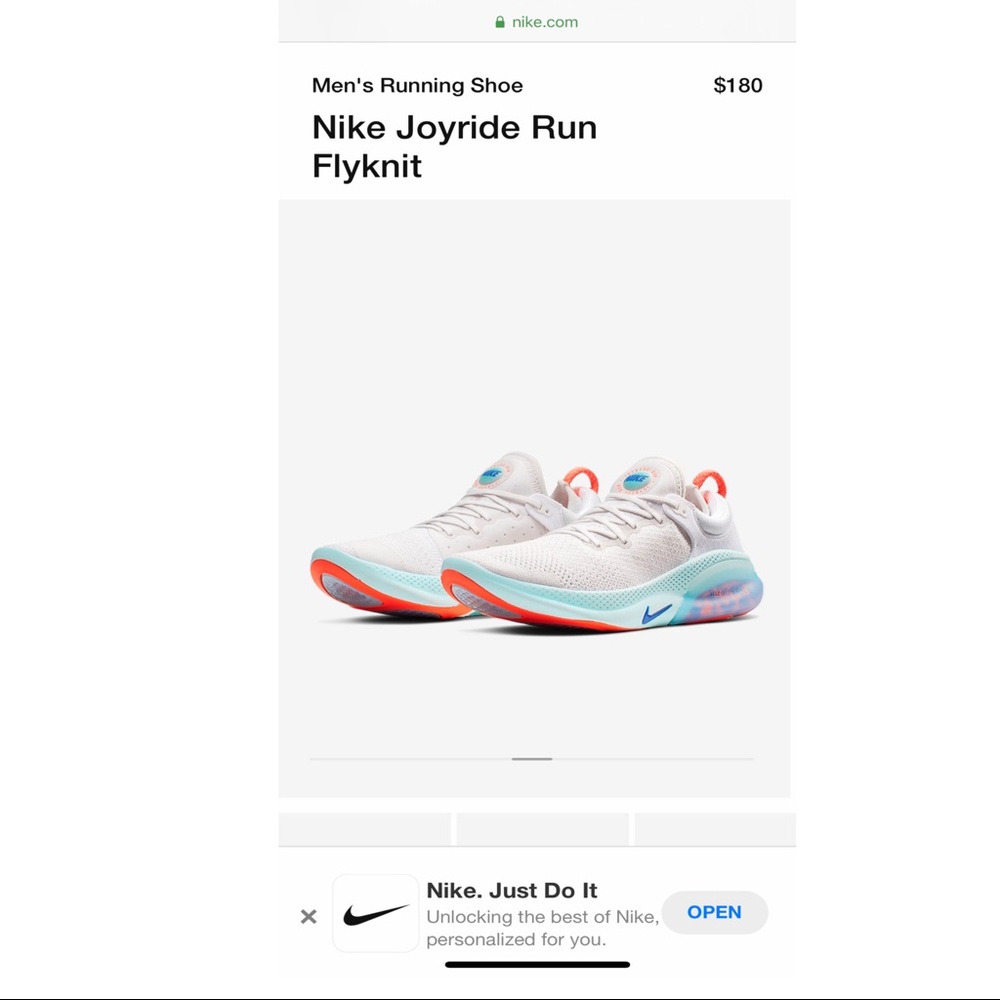 NEW! worn twice, Nike Joyride Run Flyknit